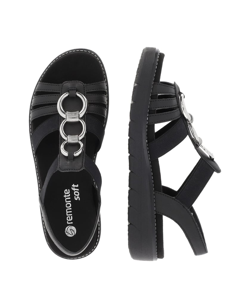 Remonte-Riemchensandalen-D2073-schwarz