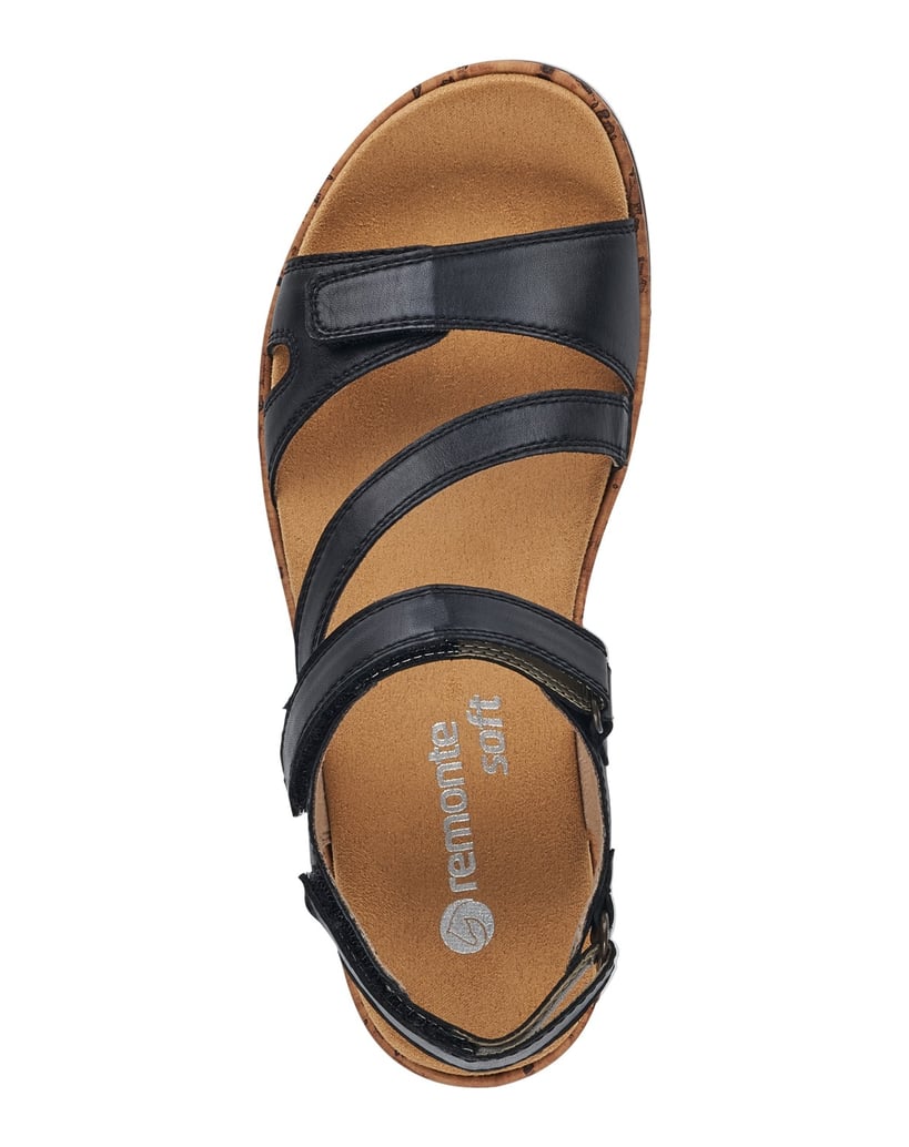 Remonte-Remienkové-sandále-R6850-čierna