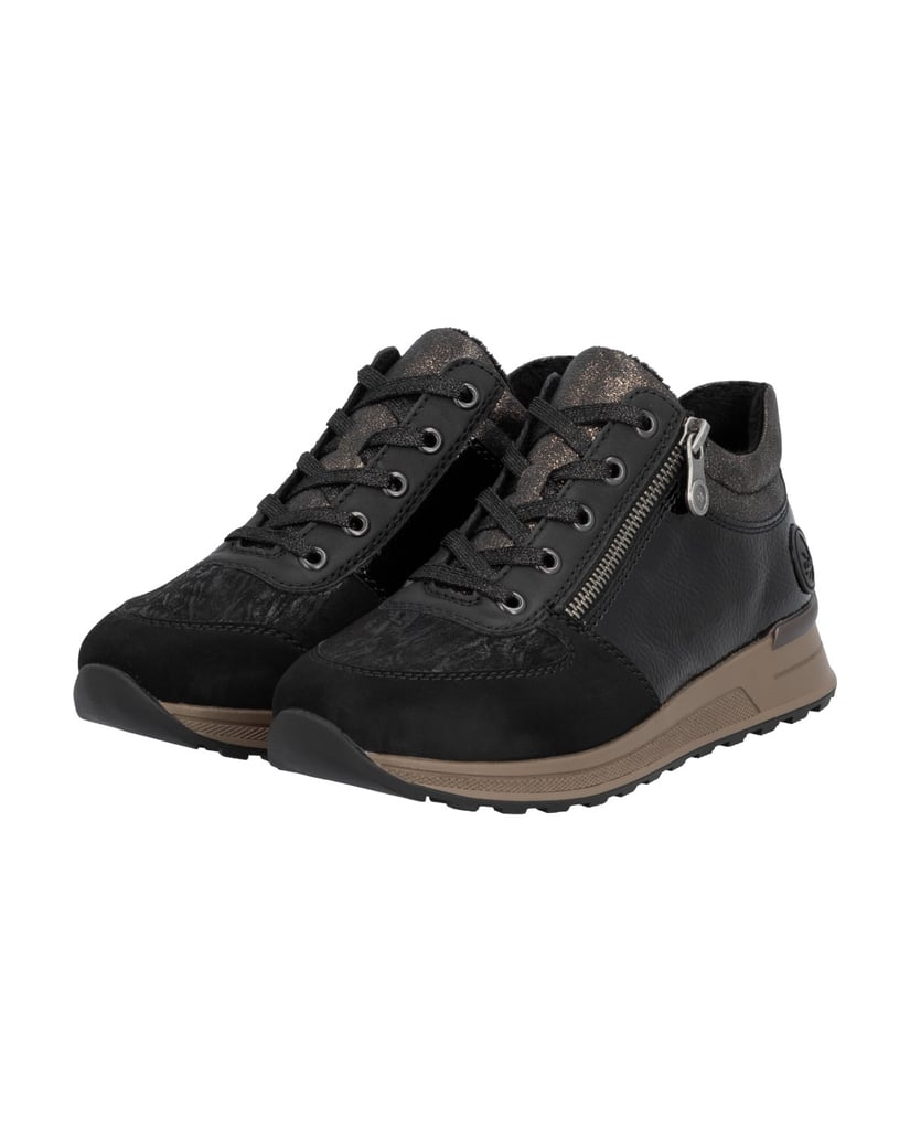 Rieker-Schnürschuhe-N1407-schwarz