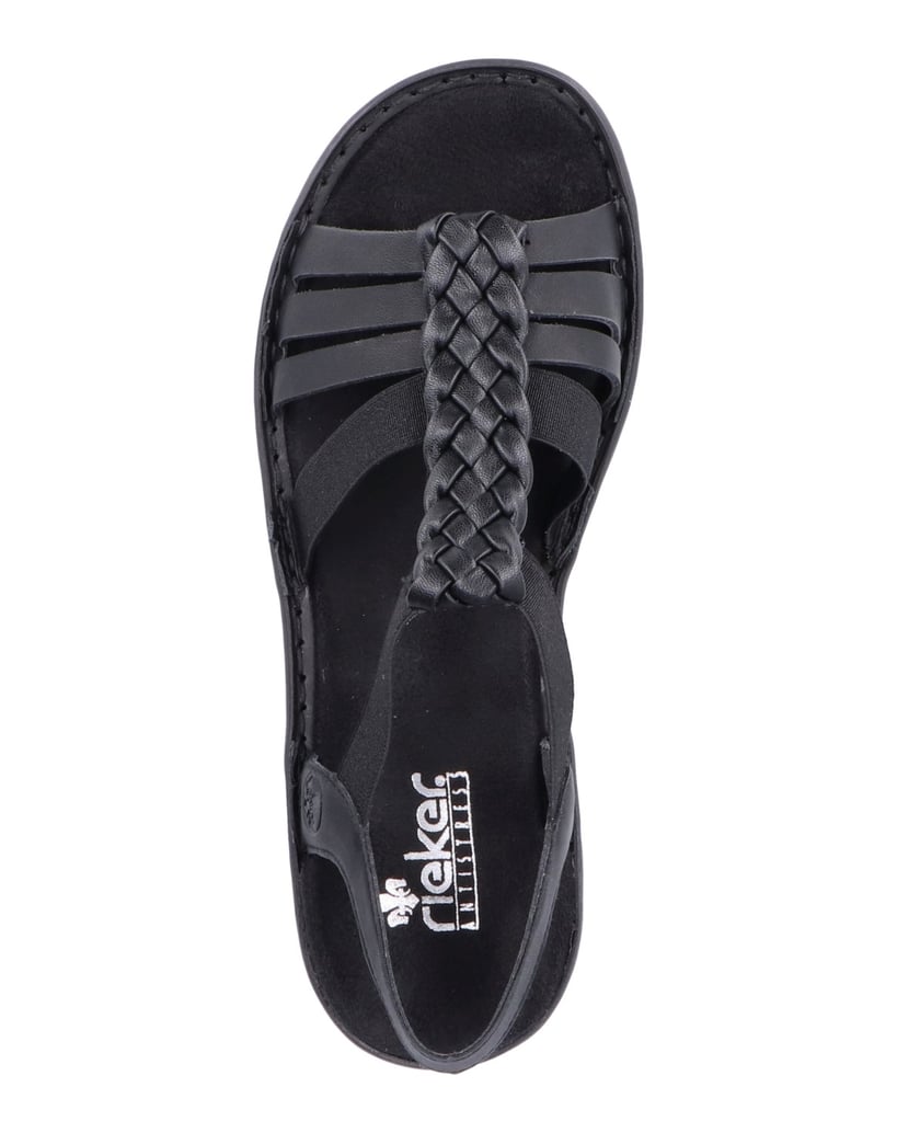 Rieker-Riemchensandalen-60809-schwarz