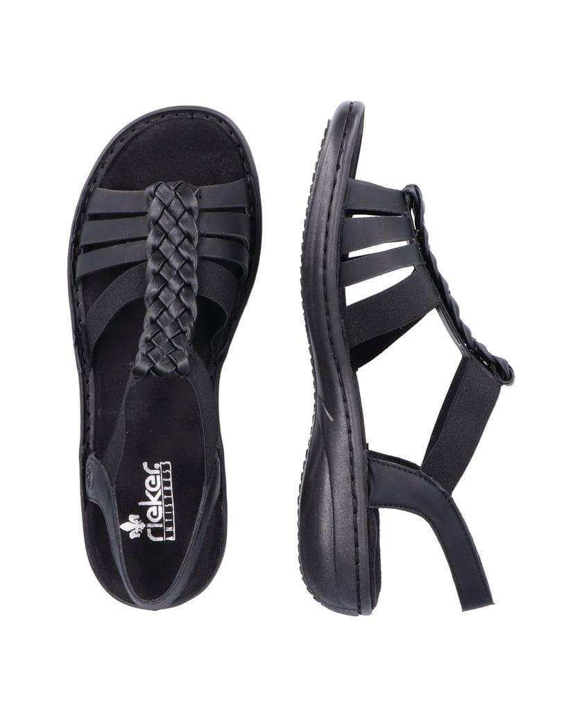 Rieker-Riemchensandalen-60809-schwarz
