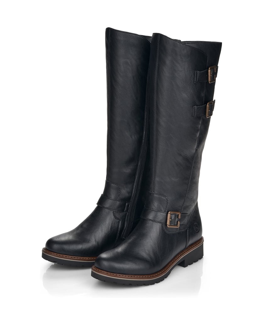 Remonte-Vysoké-kozačky-R6590-černá