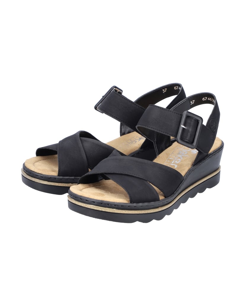 Rieker-Keilsandaletten-67463-schwarz