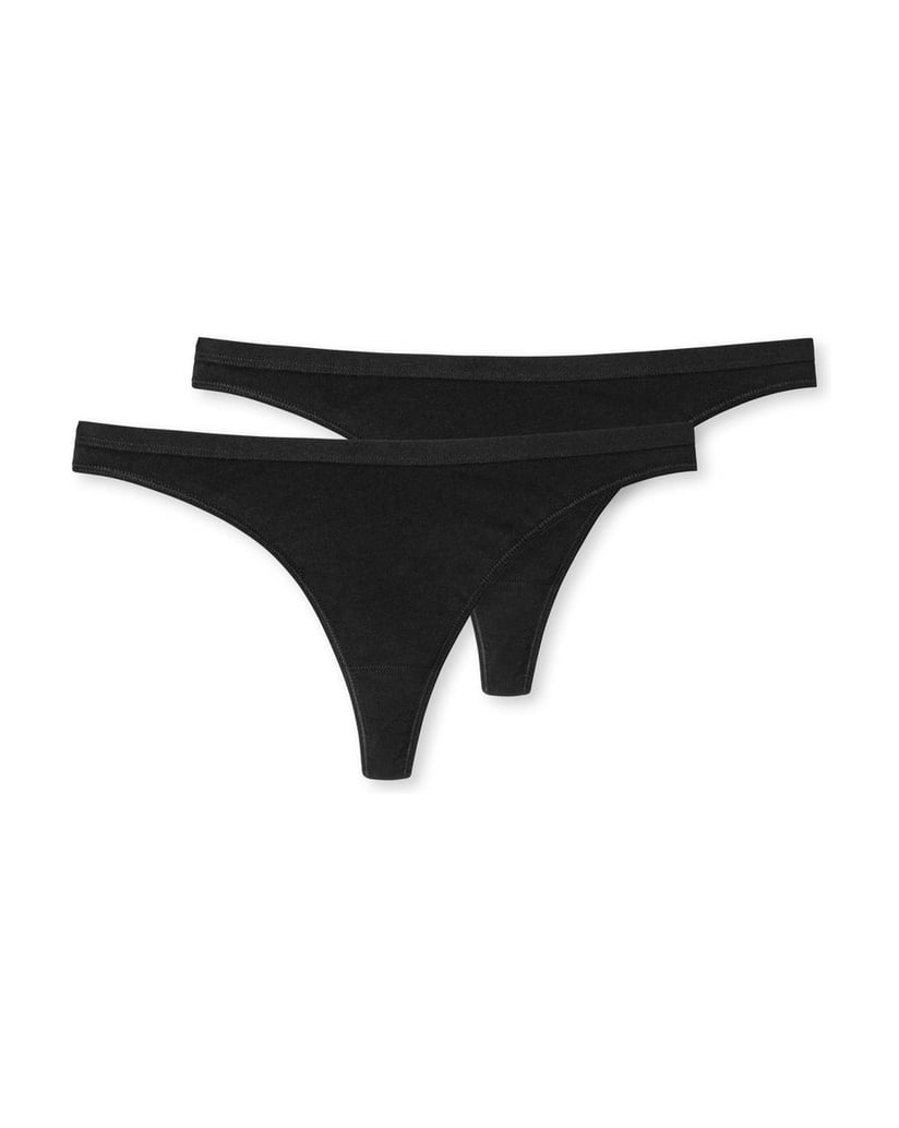 SCHIESSER-Damen-String-2er-Pack-schwarz