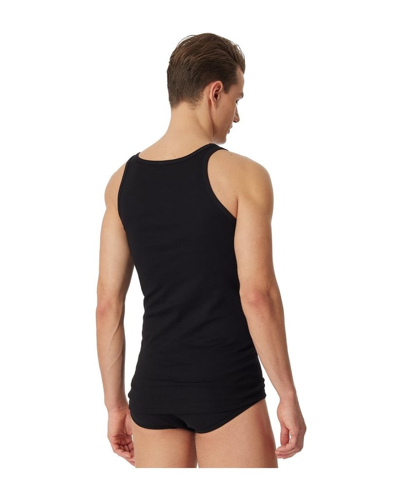 SCHIESSER-Herren-Unterhemd-2er-Pack-schwarz
