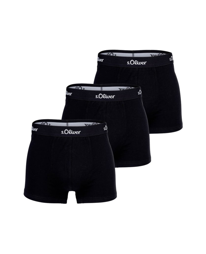 S.Oliver-Herren-Boxershort-3er-Pack-schwarz