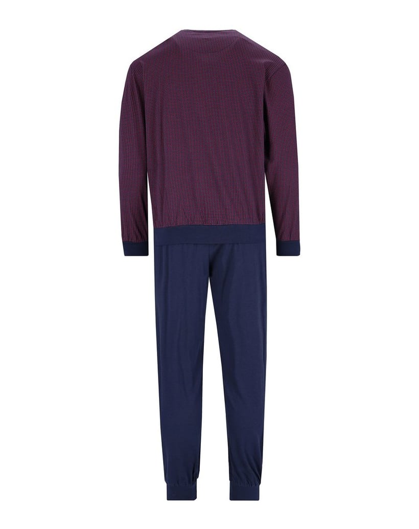 hajo-Herren-Pyjama-bordeaux