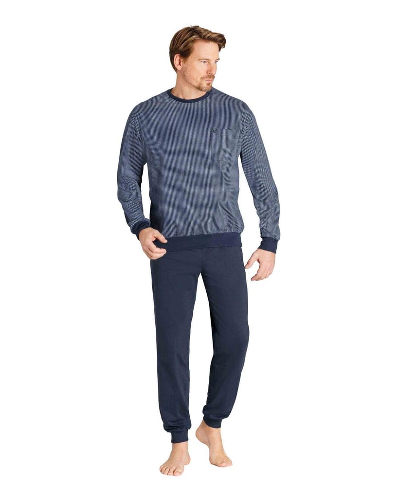 hajo-Herren-Pyjama-bordeaux
