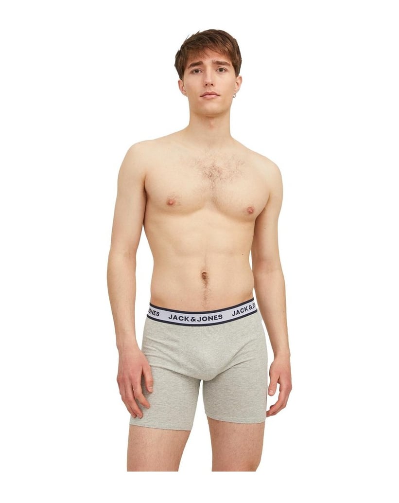 Jack-&-Jones-Herren-Boxershort-3er-Pack-JACSOLID-BOXER-BRIEFS-3P-mehrfarbig-