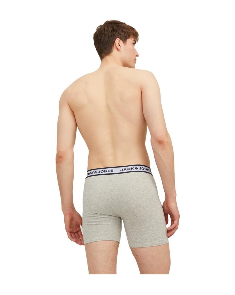Jack-&-Jones-Herren-Boxershort-3er-Pack-JACSOLID-BOXER-BRIEFS-3P-mehrfarbig-