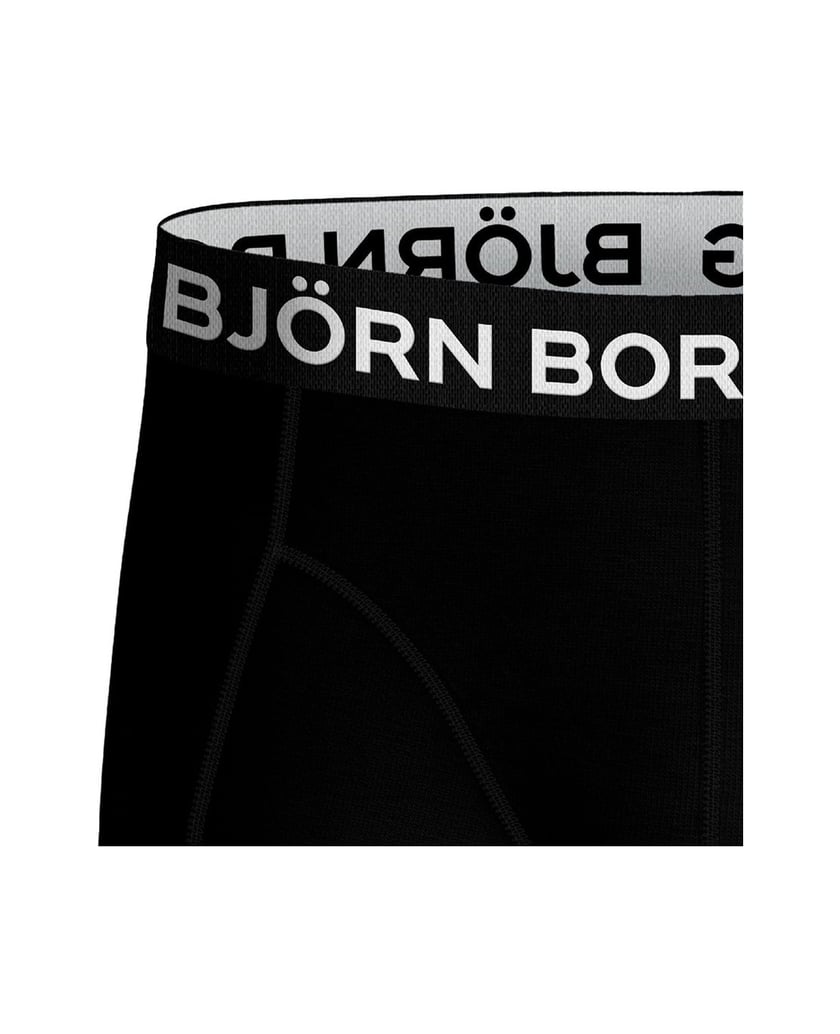 Björn-Borg-Herren-Boxershort-3er-Pack-Cotton-Stretch-Boxer-Trunks-3P-schwarz