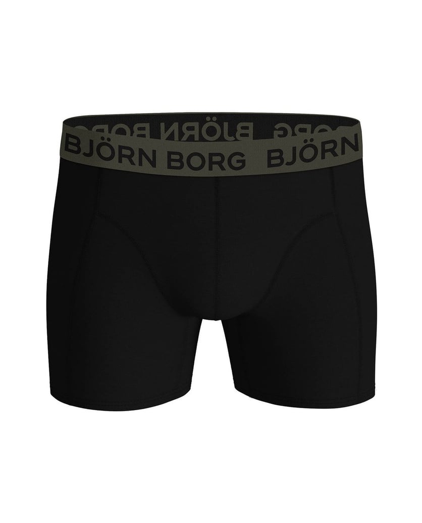 Björn-Borg-Herren-Boxershort-3er-Pack-Cotton-Stretch-Boxer-Trunks-3P-schwarz