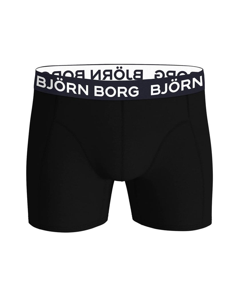 Björn-Borg-Herren-Boxershort-3er-Pack-Cotton-Stretch-Boxer-Trunks-3P-schwarz