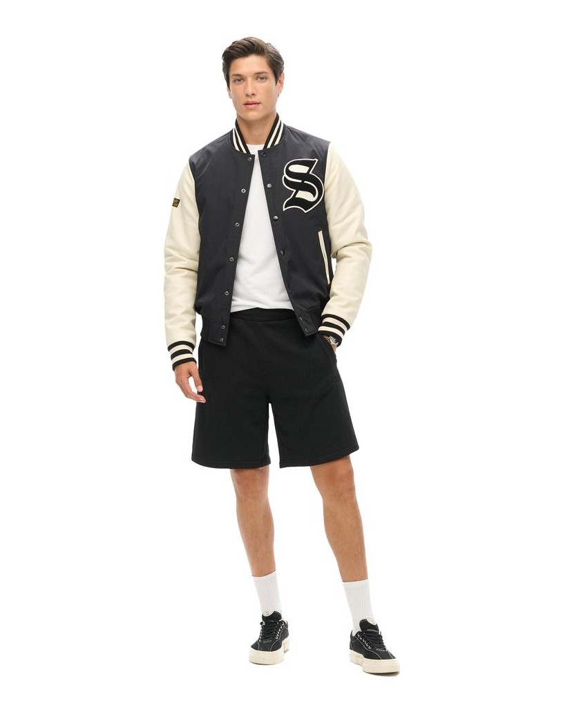 Superdry-Herren-Shorts-Essential-Logo-Jersey-Shorts-schwarz