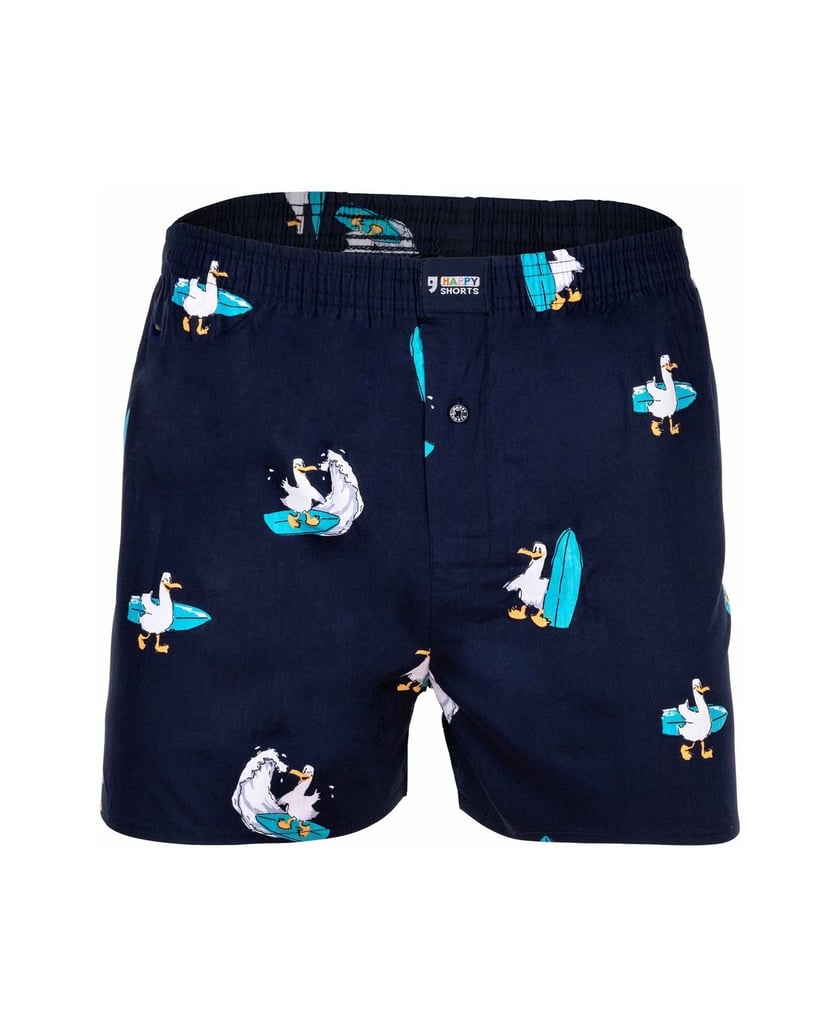 Happy-Shorts-Herren-Web-Boxershorts-1er-Pack-mehrfarbig-