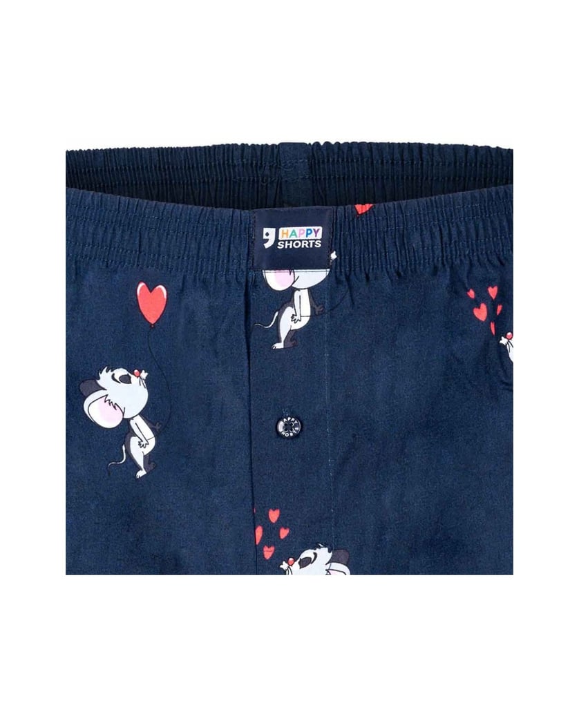 Happy-Shorts-Herren-Web-Boxershorts-1er-Pack-mehrfarbig-