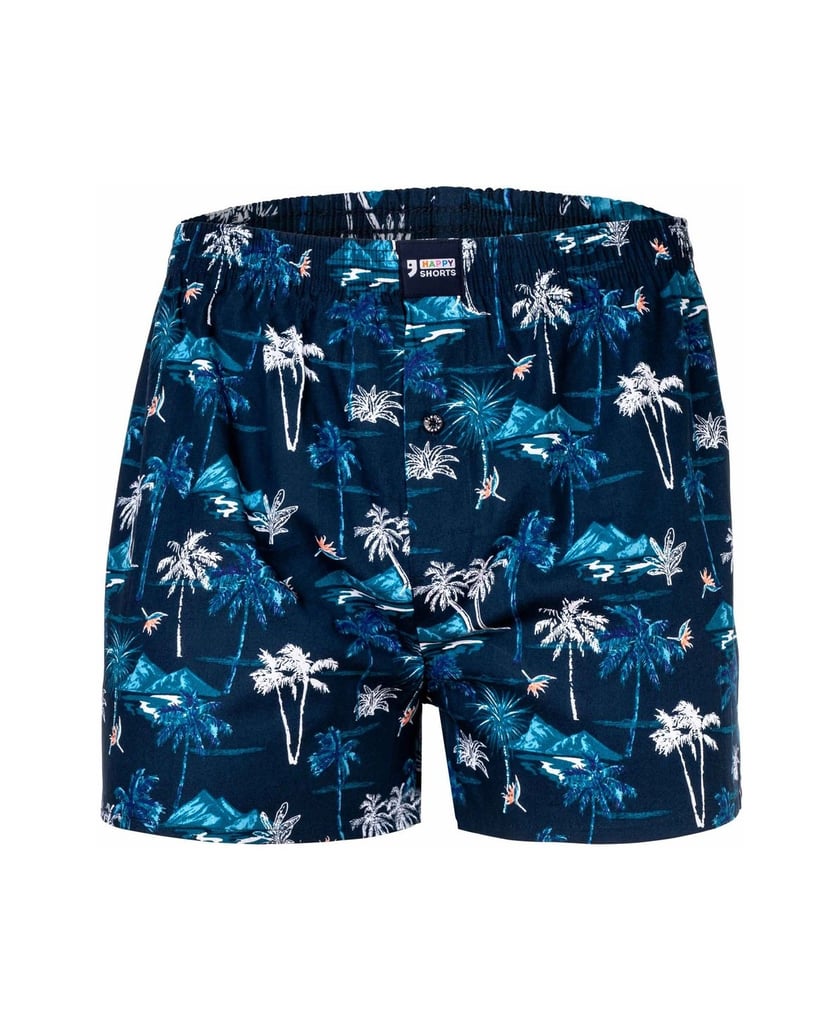 Happy-Shorts-Herren-Web-Boxershorts-1er-Pack-mehrfarbig-