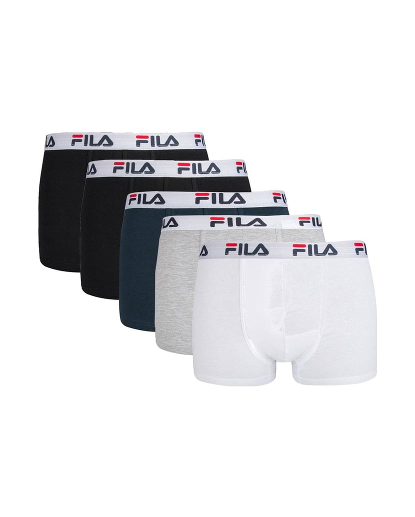 Fila-Herren-Boxershort-5er-Pack-schwarz