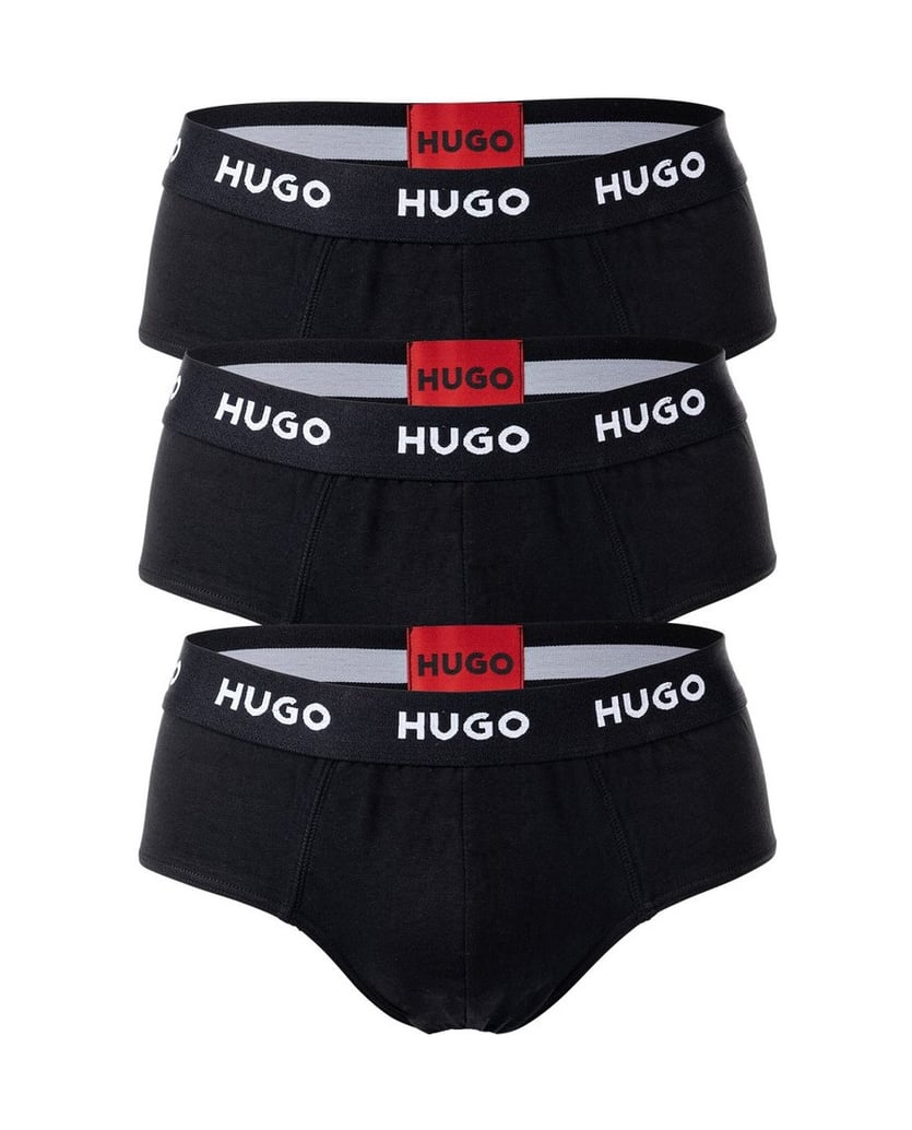 HUGO-Herren-Slip-3er-Pack-schwarz