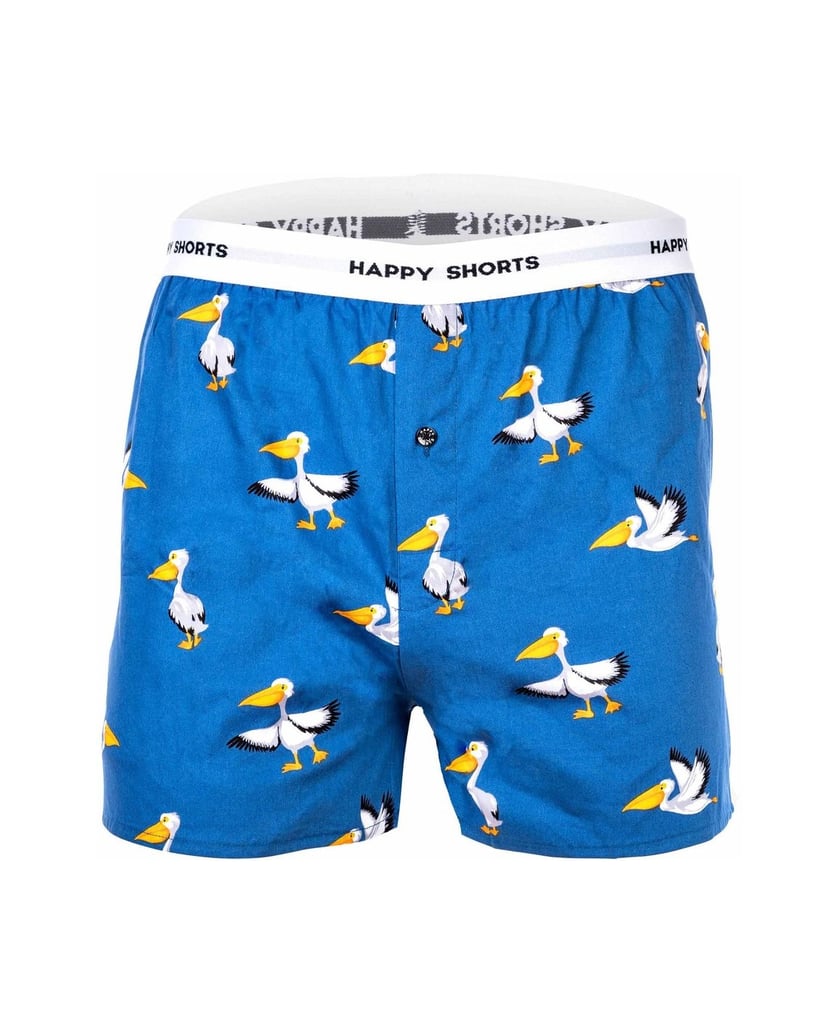 Happy-Shorts-Herren-Web-Boxershorts-3er-Pack-mehrfarbig-