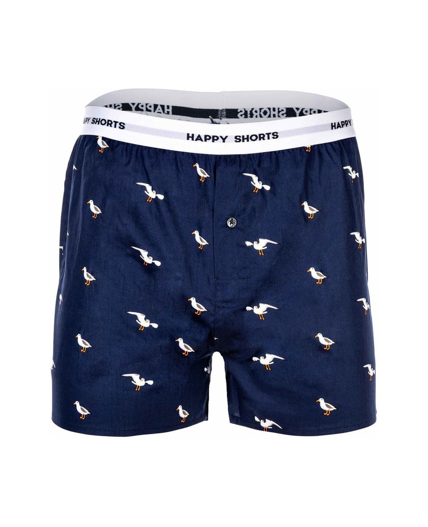Happy-Shorts-Herren-Web-Boxershorts-3er-Pack-mehrfarbig