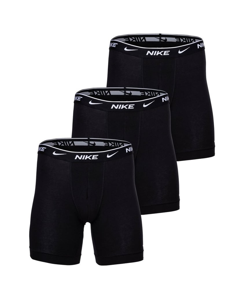 Nike-Herren-Boxershort-3er-Pack-Boxer-Brief-long,-Cotton-Stretch-schwarz