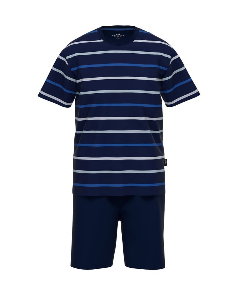 GÖTZBURG-Herren-Pyjama-blau