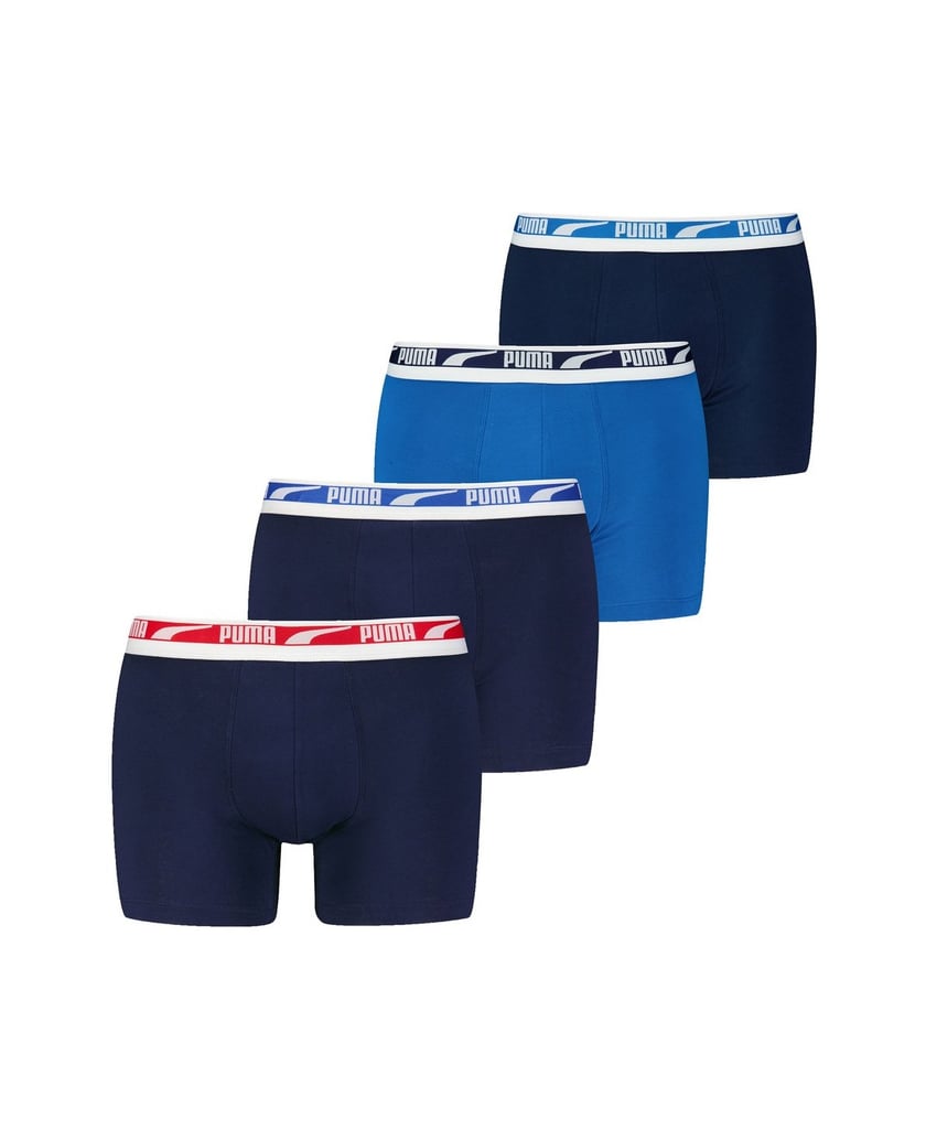 Puma-Herren-Boxershort-4er-Pack-Everyday-Multi-Logo-Boxer-4P-blau