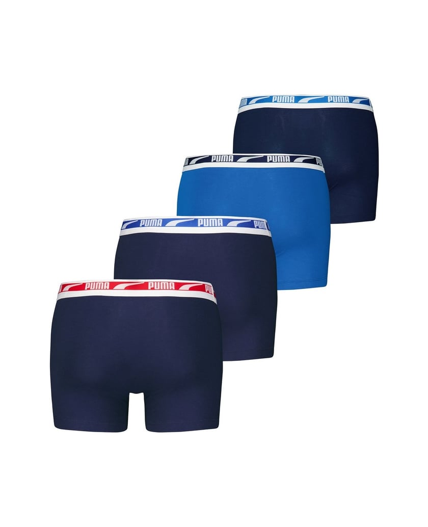 Puma-Herren-Boxershort-4er-Pack-Everyday-Multi-Logo-Boxer-4P-blau