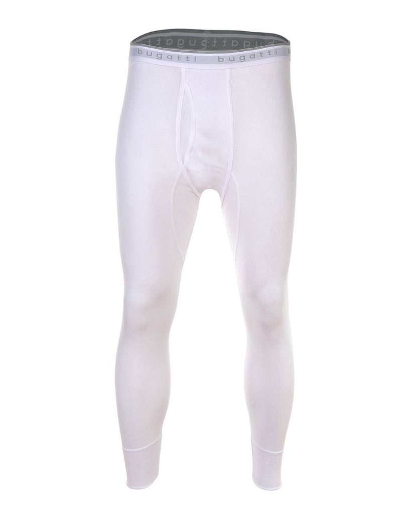 BUGATTI-Herren-Lange-Unterhose-1er-Pack-Lange-Unterhose-Feinripp-schwarz