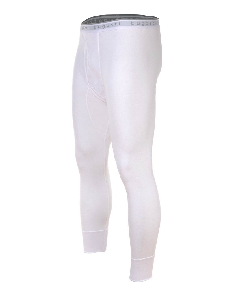 BUGATTI-Herren-Lange-Unterhose-1er-Pack-Lange-Unterhose-Feinripp-schwarz