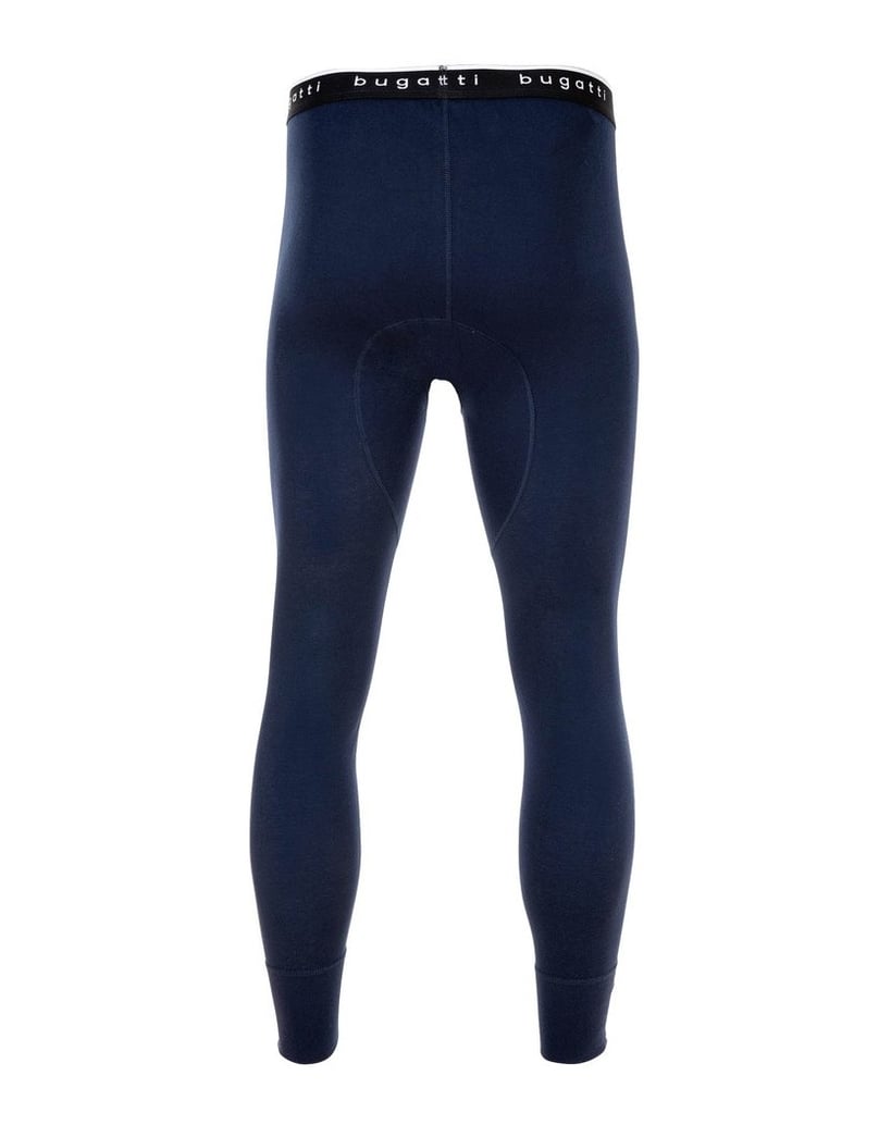 BUGATTI-Herren-Lange-Unterhose-1er-Pack-Lange-Unterhose-Feinripp-schwarz