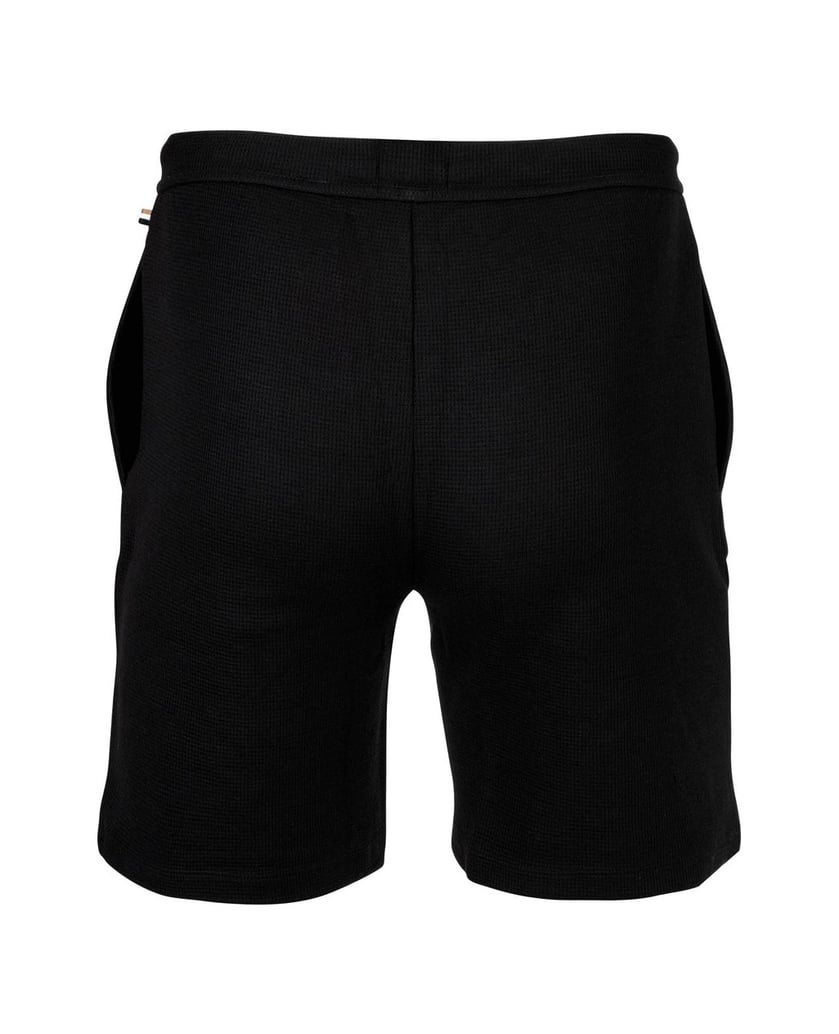 BOSS-Herren-Shorts-Waffle-Shorts-schwarz