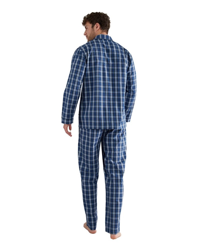 GÖTZBURG-Herren-Pyjama-blau
