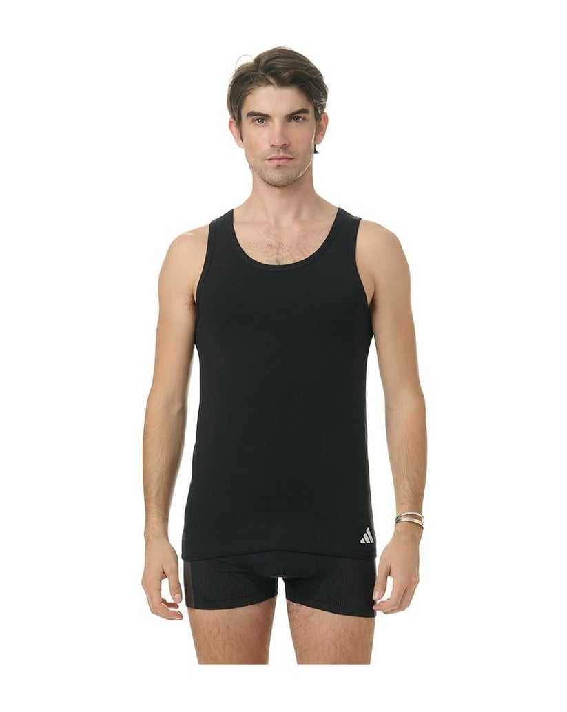Adidas-Herren-Unterhemd-2er-Pack-Tank-Top-Active-Flex-Cotton-2PK-schwarz