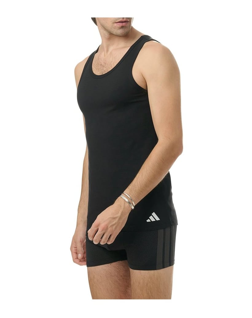 Adidas-Herren-Unterhemd-2er-Pack-Tank-Top-Active-Flex-Cotton-2PK-schwarz
