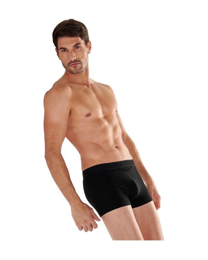 HOM-Herren-Boxershort-2er-Pack-HOM-Boxerlines-#2-grau-kombiniert