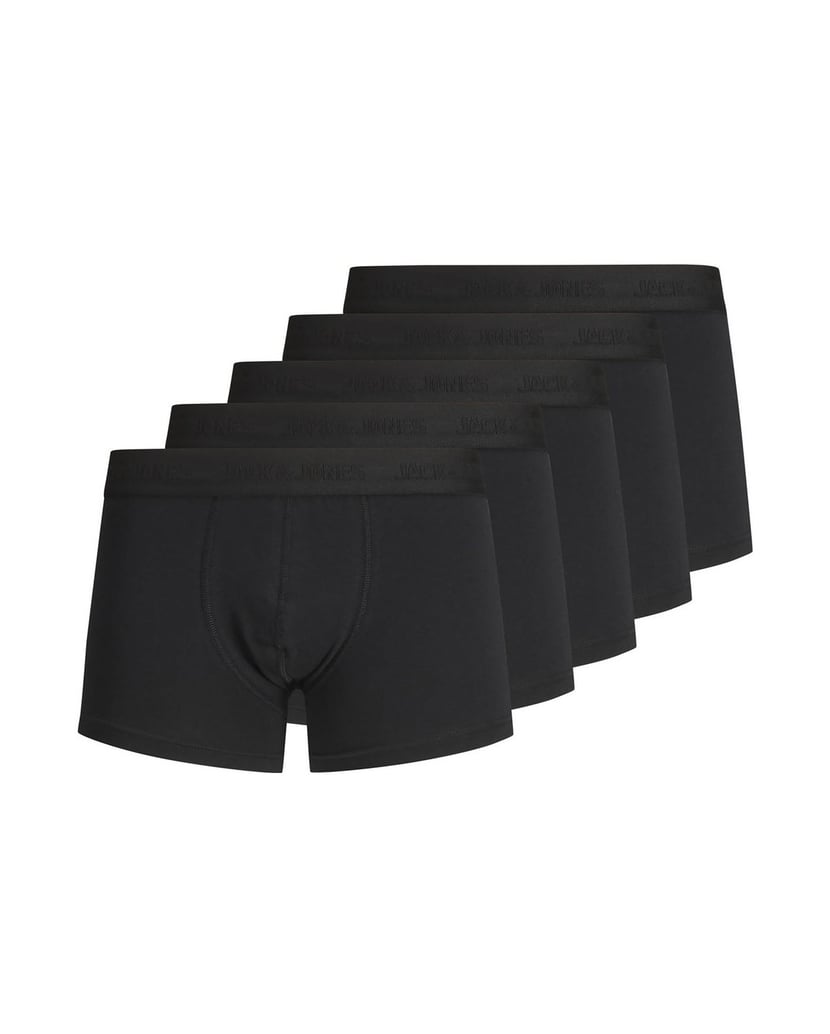 Jack-&-Jones-Herren-Boxershort-5er-Pack-JACTONE-IN-TONE-TRUNKS5-PACK-schwarz