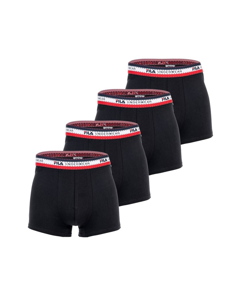 Fila-Herren-Boxershort-4er-Pack-schwarz