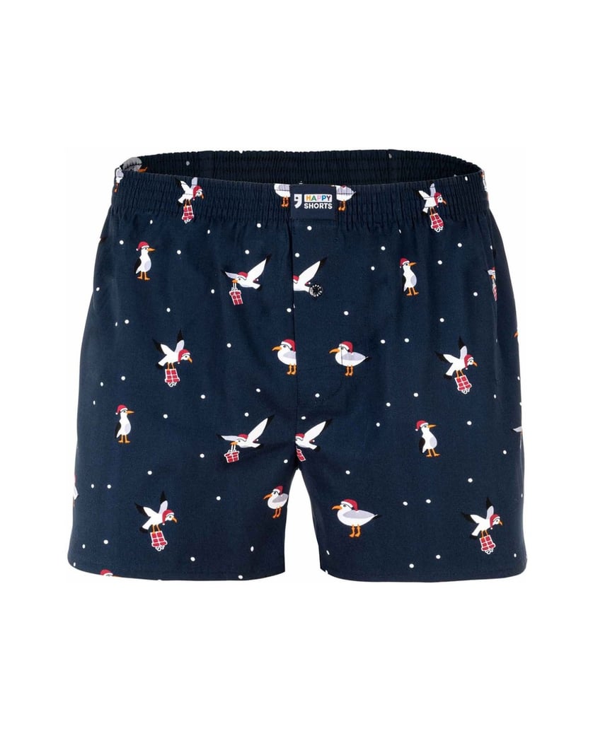 Happy-Shorts-Herren-Web-Boxershorts-1er-Pack-mehrfarbig