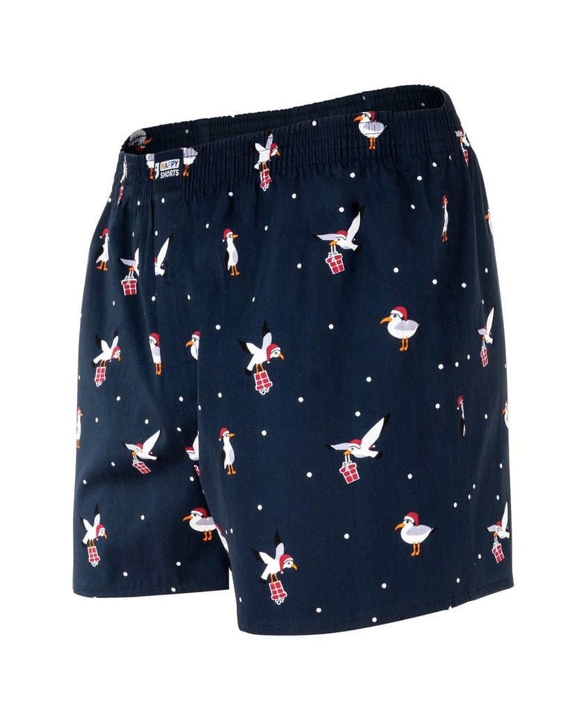 Happy-Shorts-Herren-Web-Boxershorts-1er-Pack-mehrfarbig