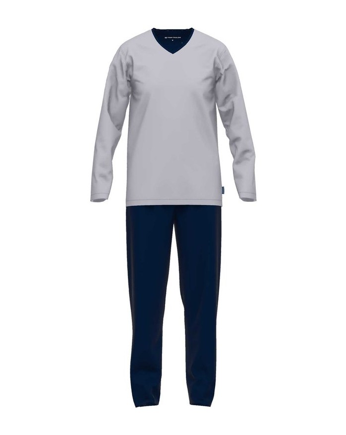 Tom-Tailor-Herren-Pyjama-grau