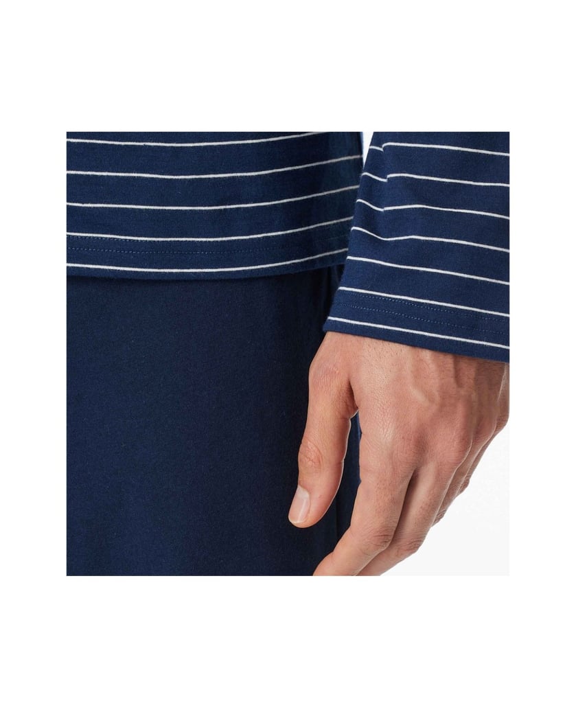 SCHIESSER-Herren-Pyjama-Casual-Essentials-grau