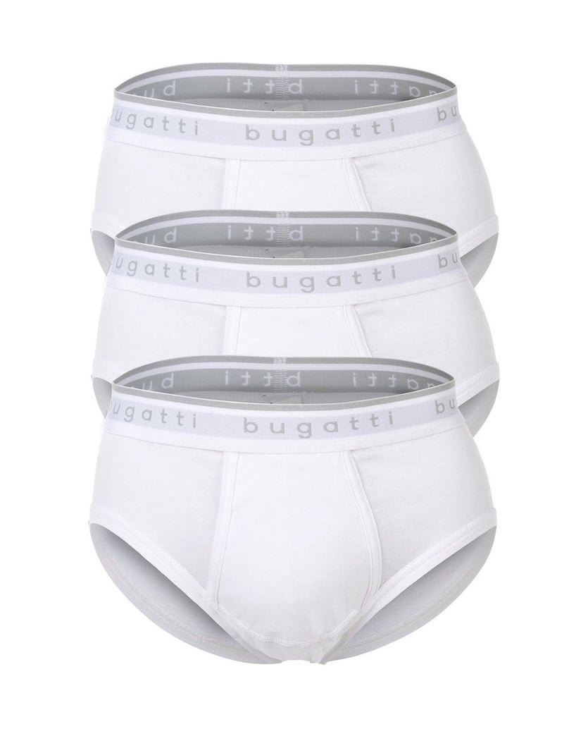 BUGATTI-Herren-Boxershort-3er-Pack-weiss