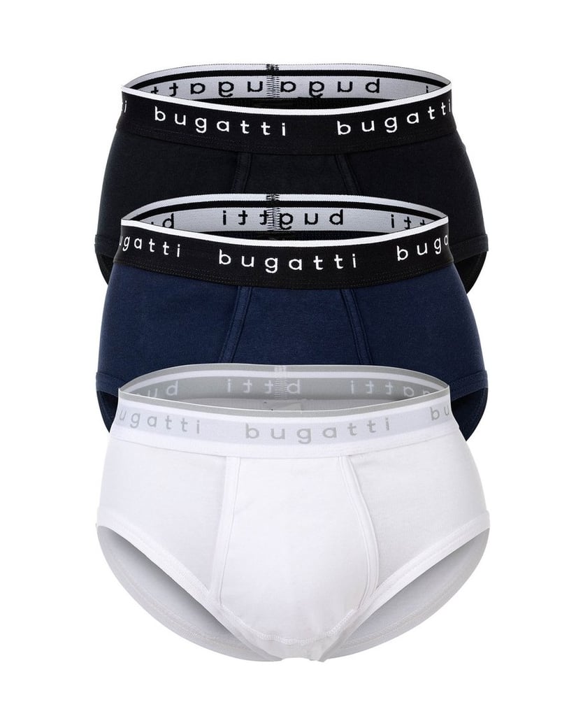 BUGATTI-Herren-Boxershort-3er-Pack-weiss