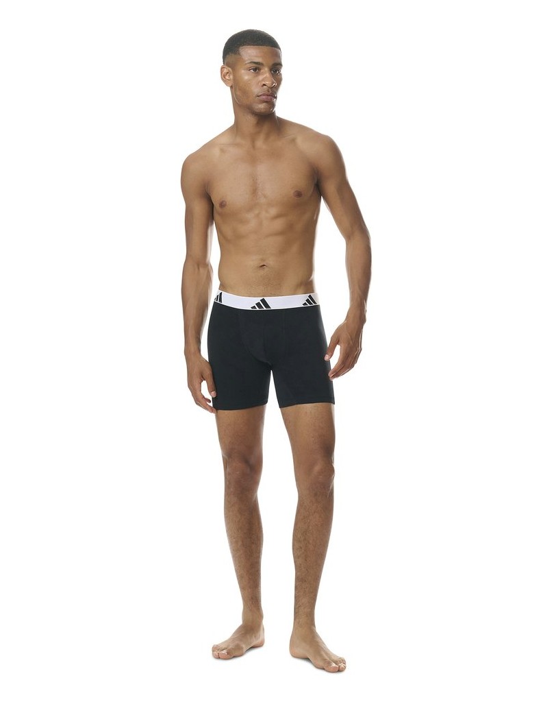Adidas-Herren-Boxershort-3er-Pack-Boxer-Briefs-Active-Flex-Cotton-schwarz