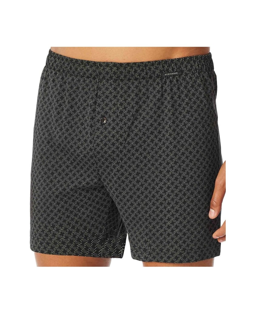 SCHIESSER-Herren-Boxershort-2er-Pack-schwarz