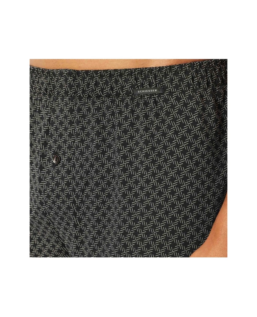 SCHIESSER-Herren-Boxershort-2er-Pack-schwarz