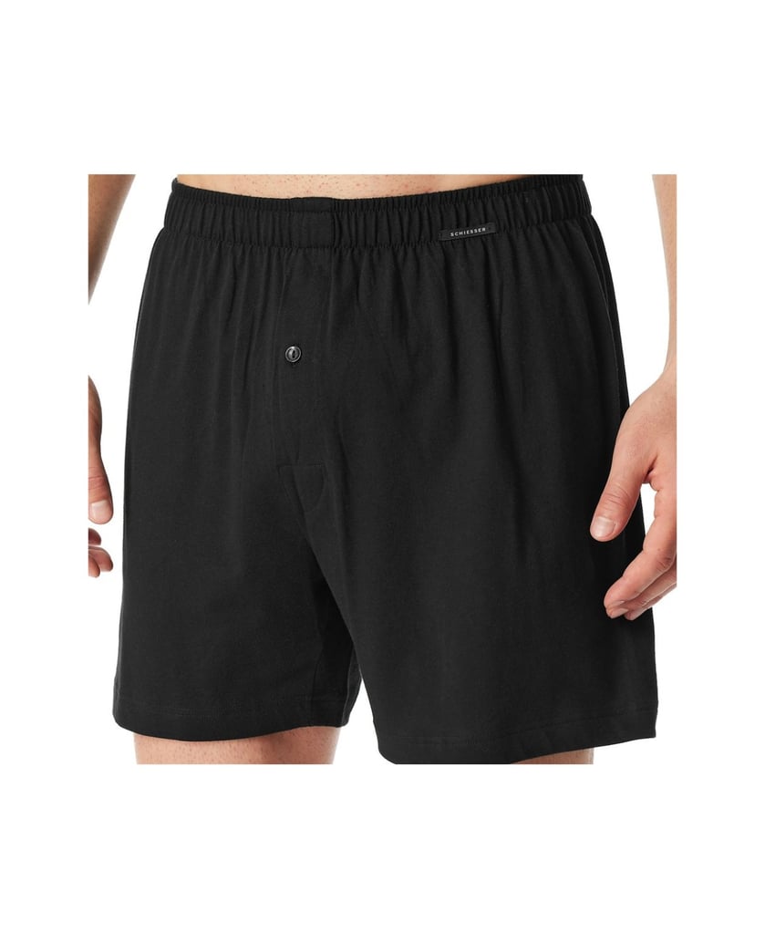 SCHIESSER-Herren-Boxershort-2er-Pack-schwarz