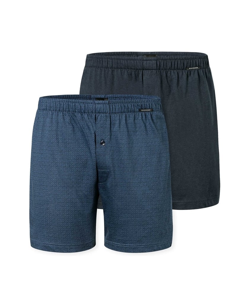 SCHIESSER-Herren-Boxershort-2er-Pack-schwarz